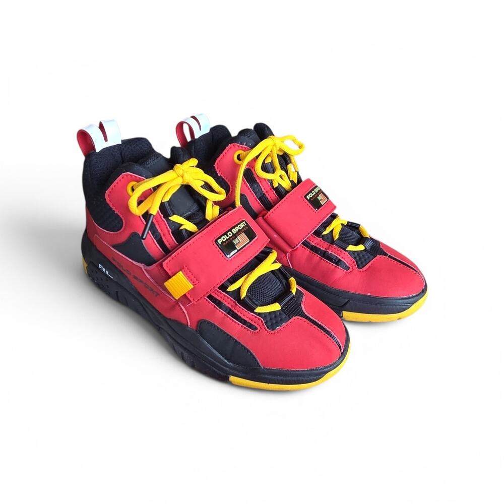 RALPH LAUREN POLO SPORT PS 100 LEATHER SHOES MEN'S SIZE: 7